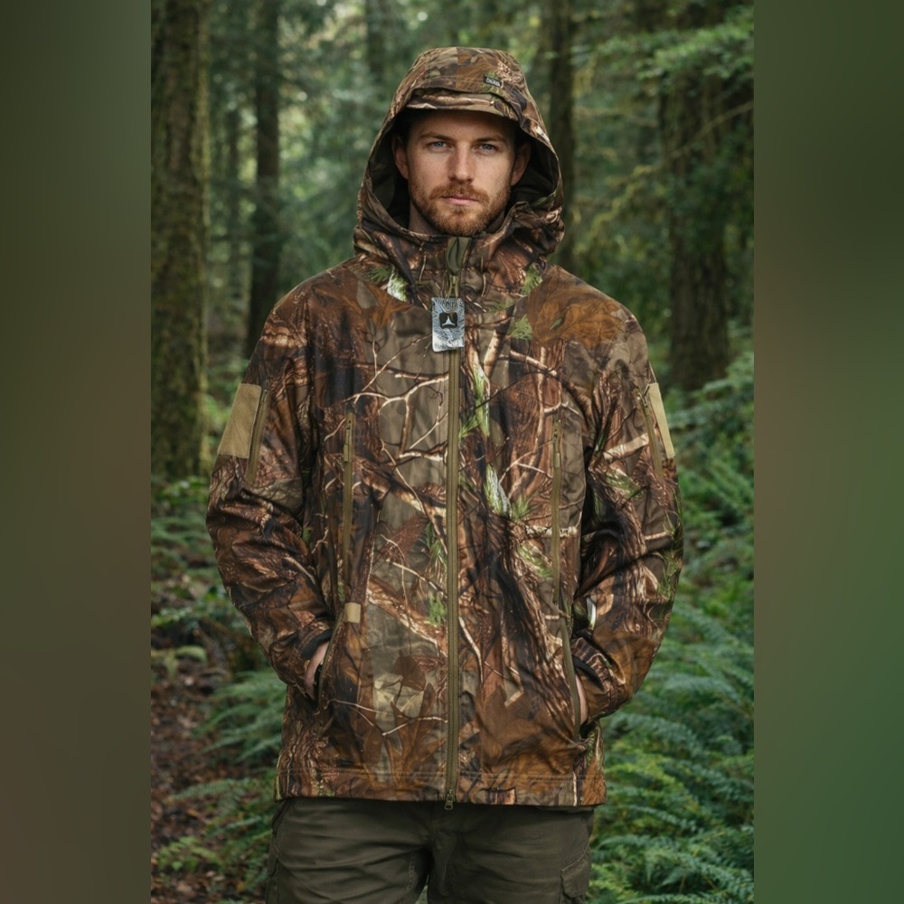 Triple Aught Design TAD Camo Hooded Tactical Performance Jacket NWT